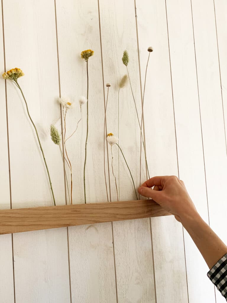 Inred med torkade blommor från Blombruket.